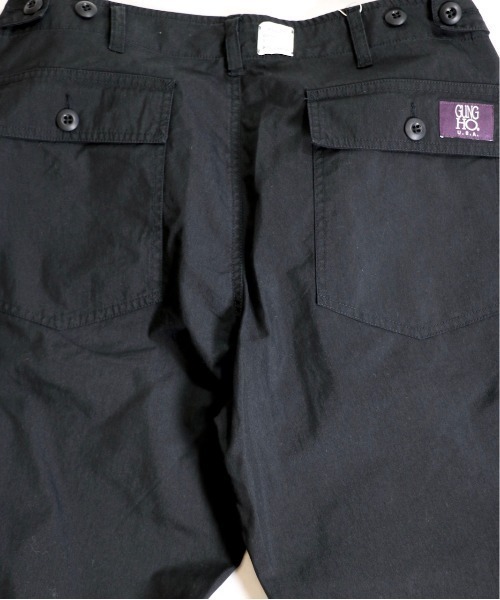 GUNG HO（ガンホー）の「【GUNG HO ガンホー】 CAMP FATIGUE 6POCKETS（カーゴパンツ・メンズ・オリーブ/ブラック・MEDIUM/LARGE/SMALL）」の20枚目の写真
