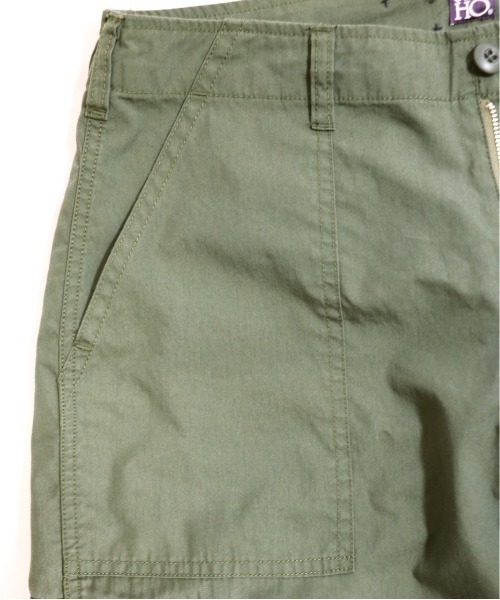 GUNG HO（ガンホー）の「【GUNG HO ガンホー】 CAMP FATIGUE 6POCKETS（カーゴパンツ・メンズ・オリーブ/ブラック・MEDIUM/LARGE/SMALL）」の7枚目の写真