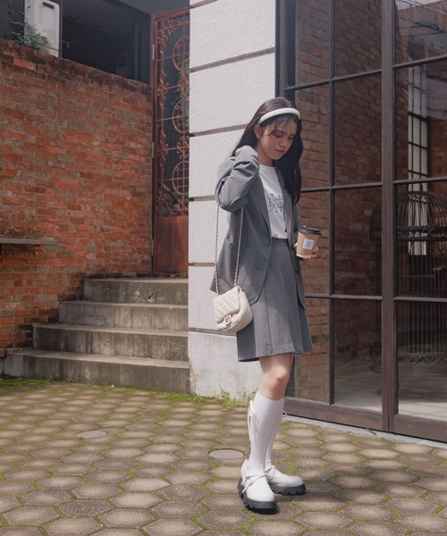 GLOBAL WORK（グローバルワーク）の「プリーツキュロット/AND YUA ANY/115767（その他パンツ・キッズ・ブラック/チャコール・150cm/160cm）」の19枚目の写真