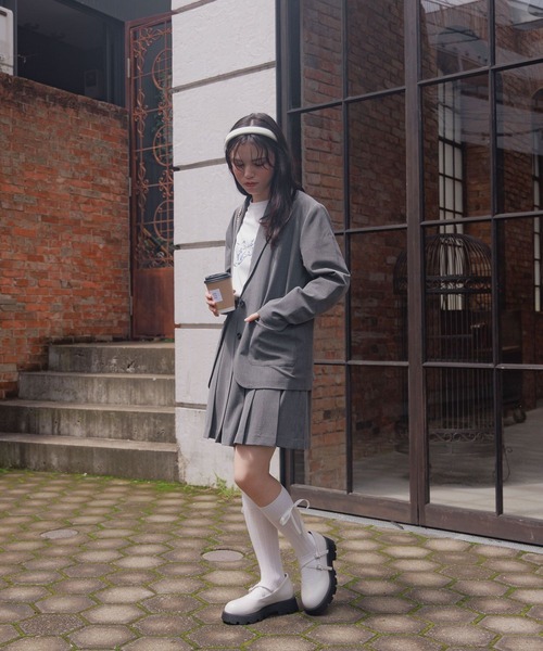 GLOBAL WORK（グローバルワーク）の「プリーツキュロット/AND YUA ANY/115767（その他パンツ・キッズ・ブラック/チャコール・150cm/160cm）」の20枚目の写真