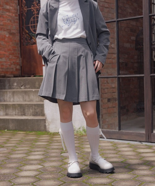 GLOBAL WORK（グローバルワーク）の「プリーツキュロット/AND YUA ANY/115767（その他パンツ・キッズ・ブラック/チャコール・150cm/160cm）」の21枚目の写真