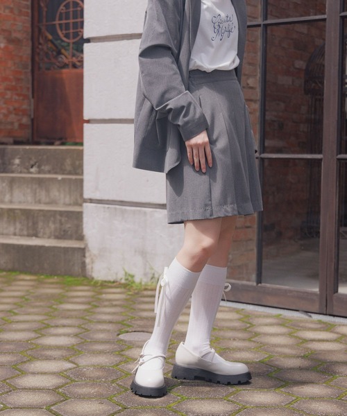 GLOBAL WORK（グローバルワーク）の「プリーツキュロット/AND YUA ANY/115767（その他パンツ・キッズ・ブラック/チャコール・150cm/160cm）」の22枚目の写真