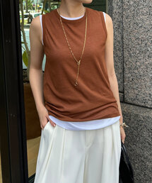 DouDou | コットンシアータンク(Tシャツ/カットソー)