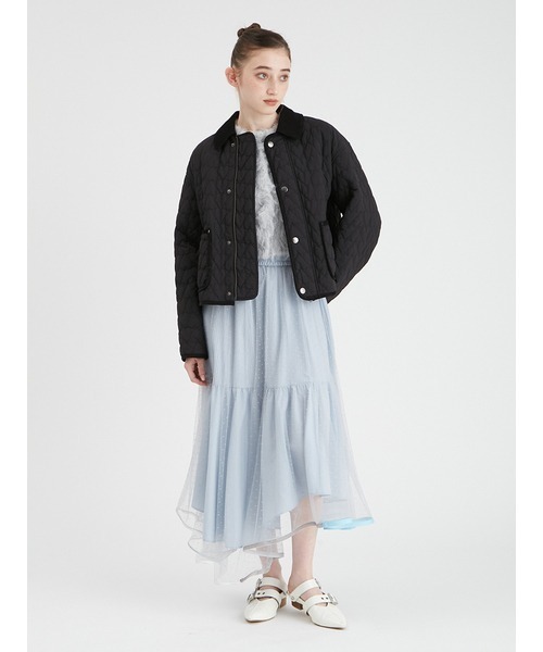 FURFUR（ファーファー）の「【WEB・一部店舗限定カラー】ハートキルティングブルゾン（ブルゾン・レディース・ブラック/カーキ/ホワイト/ピンク・FREE）」の13枚目の写真