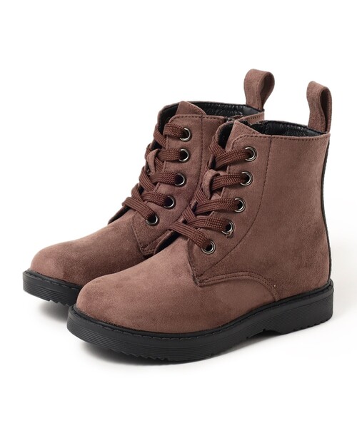 BEAMS mini（ビームスミニ）の「レースアップ ブーツ 2024FW（16～19cm）（ブーツ・キッズ・ライトブラウン/ブラック・19/18/17/16）」の2枚目の写真