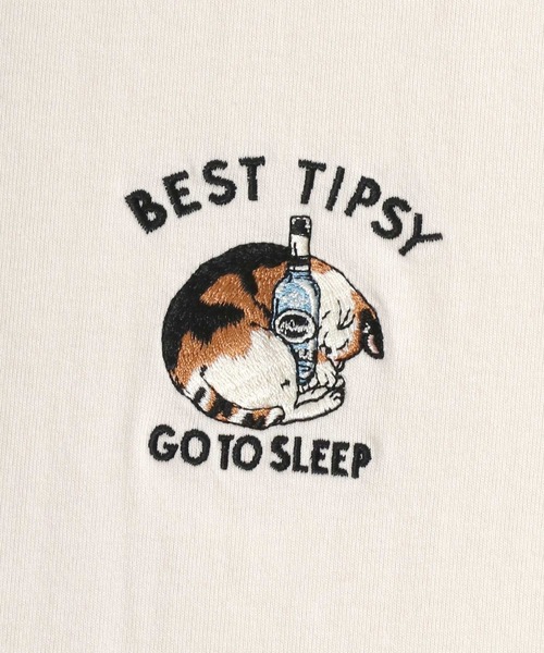 POWER TO THE PEOPLE（パワートゥーザピープル）の「2026SS POWER TO THE PEOPLE/パワートゥザピープル オバケ ネコ ワンポイント刺繍 袖プリント オーバーサイズロンT 長袖 レディース メンズ（Tシャツ/カットソー・メンズ・ホワイト/ホワイト系その他/グレー系その他/ブラック/グレー系その他2/ブラック系その他・LL/M/L）」の17枚目の写真