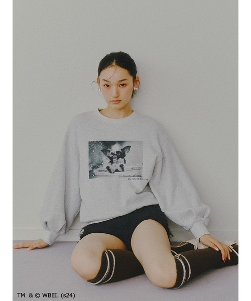 SNIDEL(スナイデル)の「GREMLINS グレムリン 別注 バリエスウェット(スウェット・レディース・ピンク/ホワイト/グレー・FREE)」の10枚目の写真