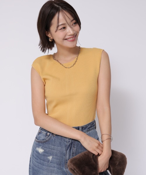 Apuweiser-riche - 【新品】アプ♡バックリボンリブニット Apuweiser-riche（アプワイザーリッシェ）の「バックリボン