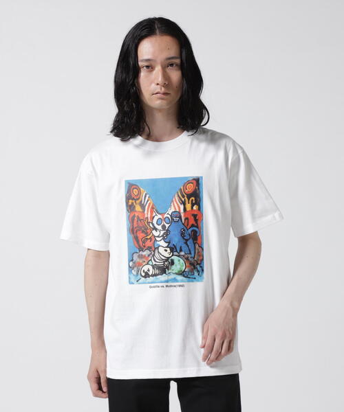 ROYAL FLASH（ロイヤルフラッシュ）の「guernika×Godzilla/ゲルニカ/PRINT T SHIRT/GODZILLA VS. MOTHRA（Tシャツ/カットソー・メンズ・ホワイト・M/L/2XL/XL）」の3枚目の写真