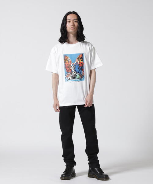 ROYAL FLASH（ロイヤルフラッシュ）の「guernika×Godzilla/ゲルニカ/PRINT T SHIRT/GODZILLA VS. MOTHRA（Tシャツ/カットソー・メンズ・ホワイト・M/L/2XL/XL）」の5枚目の写真