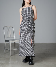 RAY CASSIN | チェックシャーリングワンピース(ワンピース)