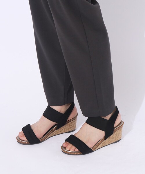 SHOO・LA・RUE（シューラルー）の「◆【高レビュー/S-LL/洗濯後シワになりにくい】スマートに見えるイージーパンツ（その他パンツ・レディース・ブラック/ベージュ/オレンジ/ブルーグリーン/グレー系その他・02/01/04/03）」の17枚目の写真