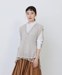 LOISIR ロワズィール ジャガード ニットベスト アデュートリステス