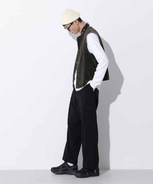 Apo(s)ture（アポスチャー）の「LUCAS-002/杢調ツイルピーチカーゴパンツ（カーゴパンツ・メンズ・ブラック/グレー/モカ/ネイビー・XS/S/M/L/XL）」の17枚目の写真
