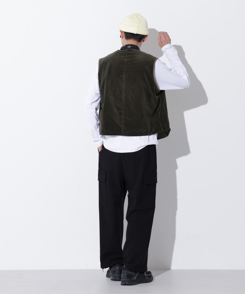Apo(s)ture（アポスチャー）の「LUCAS-002/杢調ツイルピーチカーゴパンツ（カーゴパンツ・メンズ・ブラック/グレー/モカ/ネイビー・XS/S/M/L/XL）」の18枚目の写真