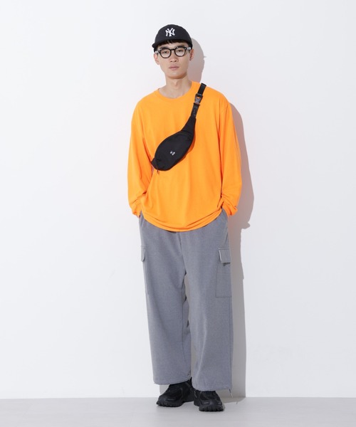 Apo(s)ture（アポスチャー）の「LUCAS-002/杢調ツイルピーチカーゴパンツ（カーゴパンツ・メンズ・ブラック/グレー/モカ/ネイビー・XS/S/M/L/XL）」の6枚目の写真
