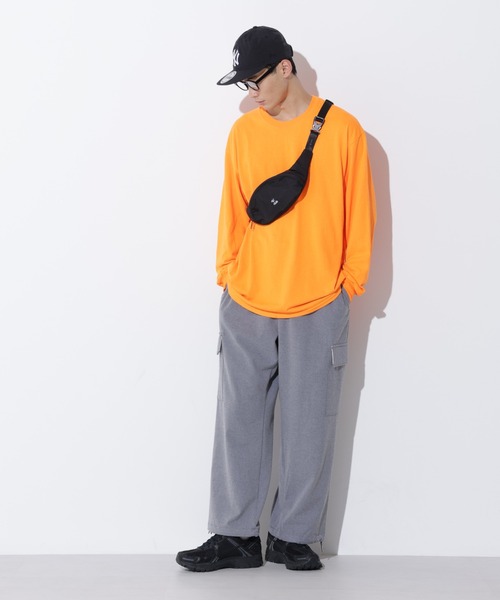 Apo(s)ture（アポスチャー）の「LUCAS-002/杢調ツイルピーチカーゴパンツ（カーゴパンツ・メンズ・ブラック/グレー/モカ/ネイビー・XS/S/M/L/XL）」の7枚目の写真