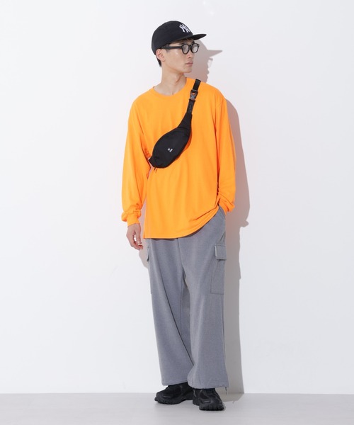 Apo(s)ture（アポスチャー）の「LUCAS-002/杢調ツイルピーチカーゴパンツ（カーゴパンツ・メンズ・ブラック/グレー/モカ/ネイビー・XS/S/M/L/XL）」の8枚目の写真