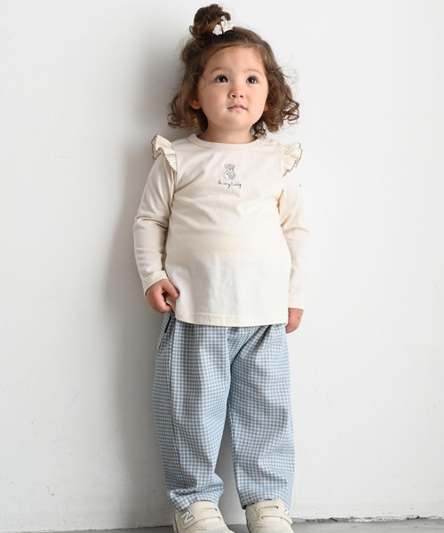 PUPPAPUPO(プッパプーポ)の「長袖 肩フリル Tシャツ(Tシャツ/カットソー・キッズ・ホワイト系その他/ピンク/ベビーピンク/アイボリー/ベージュ/ベージュ系その他/ベージュ系その他2/ホワイト系その他2/ピンク系その他/ホワイト系その他3・80/110/100/90/130/120)」の19枚目の写真