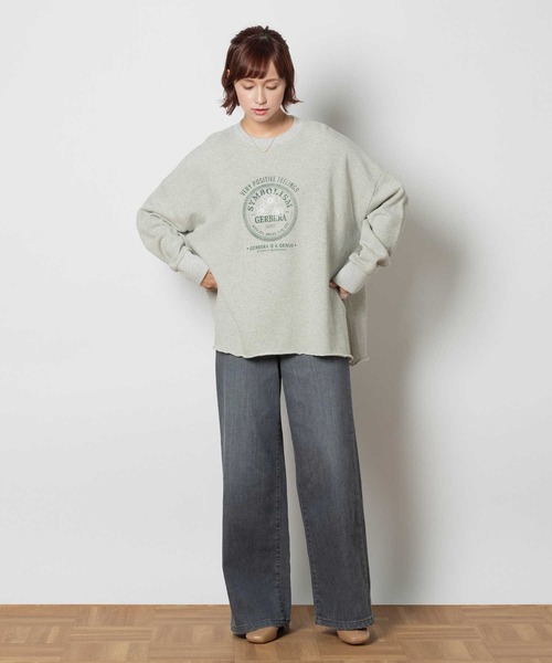 SOMETHING（サムシング）の「SOMETHING(サムシング)【レディース】「LISA」ワイドパンツ（デニムパンツ・レディース・ブラック・L/M/S/XS）」の9枚目の写真