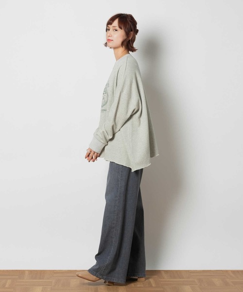 SOMETHING（サムシング）の「SOMETHING(サムシング)【レディース】「LISA」ワイドパンツ（デニムパンツ・レディース・ブラック・L/M/S/XS）」の12枚目の写真