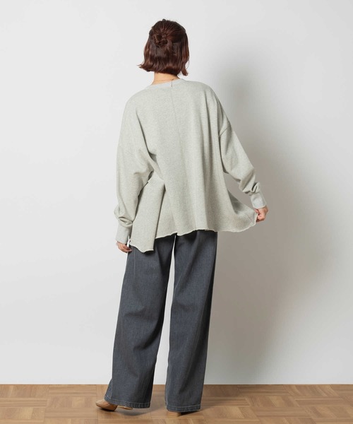 SOMETHING（サムシング）の「SOMETHING(サムシング)【レディース】「LISA」ワイドパンツ（デニムパンツ・レディース・ブラック・L/M/S/XS）」の13枚目の写真
