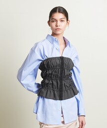 ATTISESSION | ＜ATTISESSION＞シャーリング チューブトップ(ベスト)