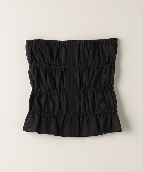 ATTISESSION（アティセッション）の「＜ATTISESSION＞シャーリング チューブトップ（ベスト・レディース・ブラック/ダークグレー・FREE）」の15枚目の写真