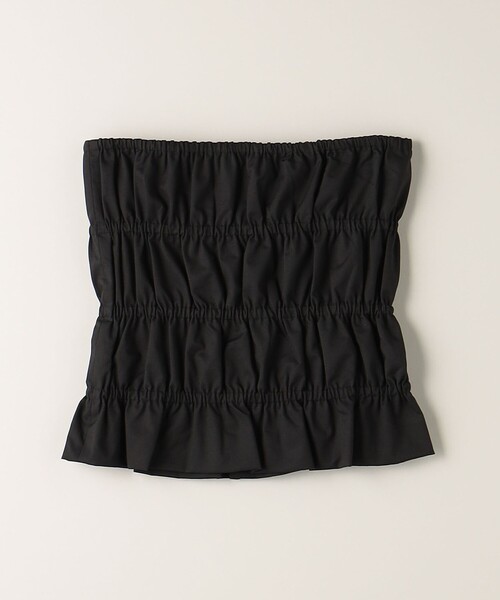 ATTISESSION（アティセッション）の「＜ATTISESSION＞シャーリング チューブトップ（ベスト・レディース・ブラック/ダークグレー・FREE）」の16枚目の写真