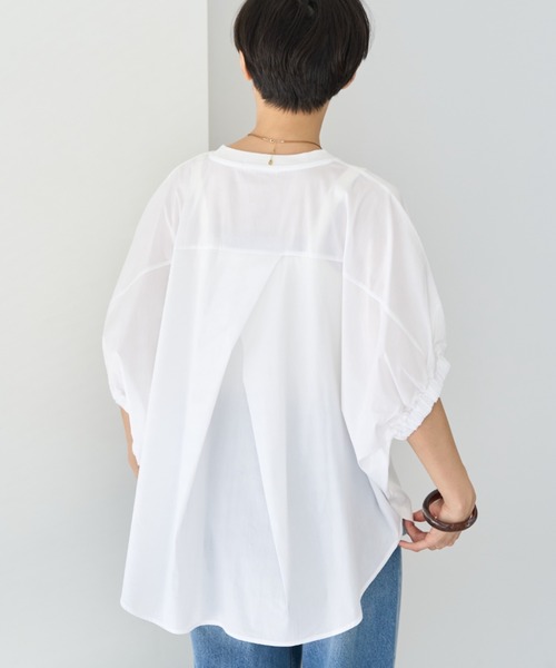 ♦✨極美品マルシャルテル 異素材ドッキングブルゾン、アンフィーロスリムパンツ2点 セール】異素材ドッキングドルマンプルオーバー（Tシャツ