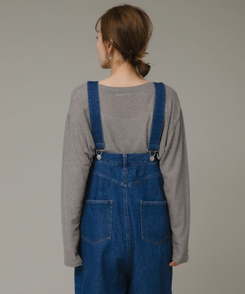 URBAN RESEARCH Sonny Label（アーバンリサーチサニーレーベル）の「ハイウエストルーズサロペット（サロペット/オーバーオール・レディース・ブラック/ブルー・36/38）」の15枚目の写真