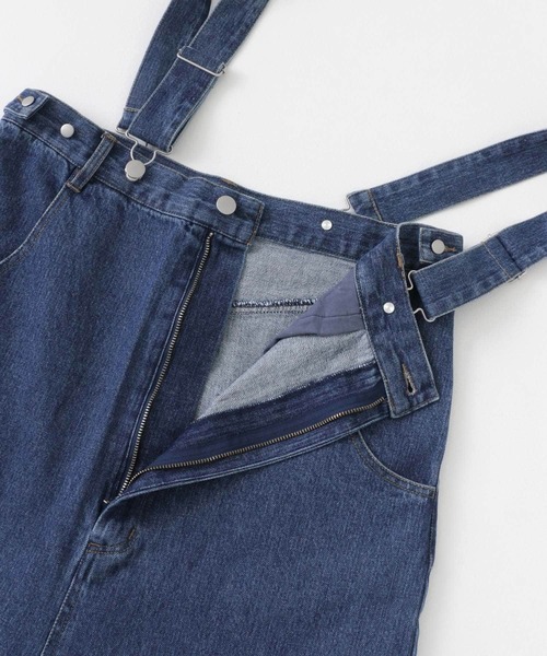 URBAN RESEARCH Sonny Label（アーバンリサーチサニーレーベル）の「ハイウエストルーズサロペット（サロペット/オーバーオール・レディース・ブラック/ブルー・36/38）」の5枚目の写真