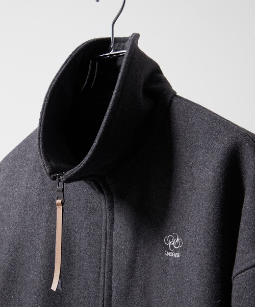 High neck zip-up short blouson/ハイネックジップアップショート