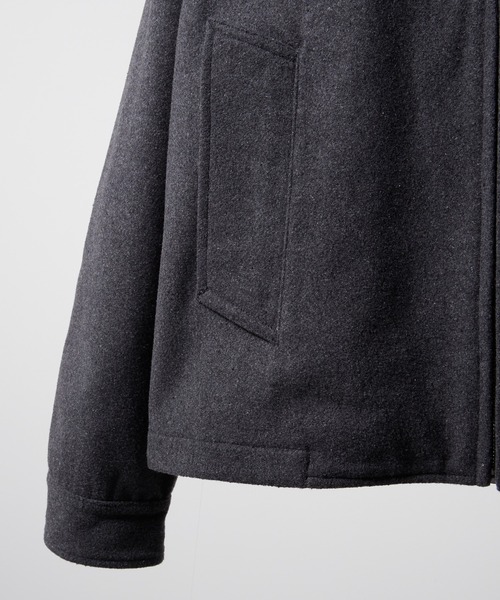 High neck zip-up short blouson/ハイネックジップアップ