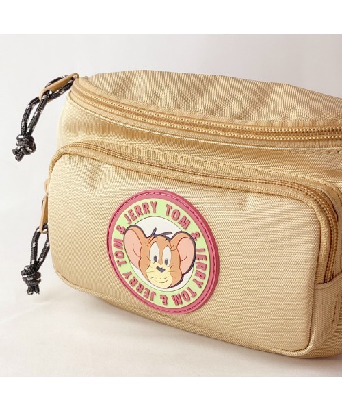 Tom&Jerry(トムアンドジェリー)の「TOM and JERRY×Flapperシリコンアップリケ付ボディバッグ(ボディバッグ/ウエストポーチ・レディース・ブラック/ベージュ・FREE)」の10枚目の写真
