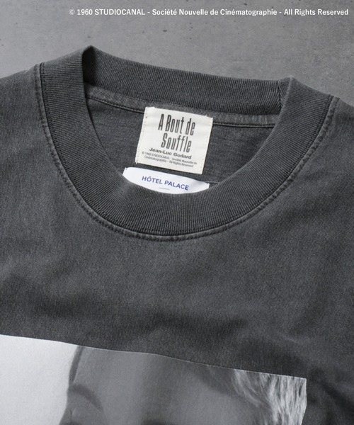 【セール】HOTEL PALACE(オテルパラス)ジャン＝リュック・ゴダール ピグメントシネマT デザインA（Tシャツ/カットソー）｜nano･universe（ナノユニバース）