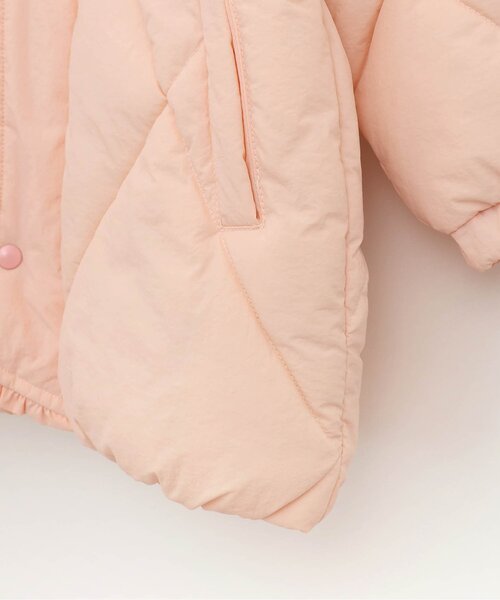 p.premier(ピードットプルミエ)の「マフラーいらずのフリル中綿ジャケット(ダウンジャケット/コート・キッズ・ベビーピンク/アイボリー/サックスブルー・80/90/100/110/120/130/140)」の15枚目の写真
