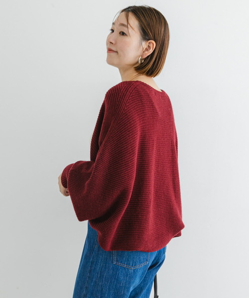 F by ROSSO　アンチピリング片畦ボレロカーディガン F by ROSSO カーディガン ROSSO アンチピリング片畦ボレロ