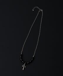 WEGO（ウィゴー）の「WEGO/MビーズMIXチェーンモチーフネックレス（ネックレス）」