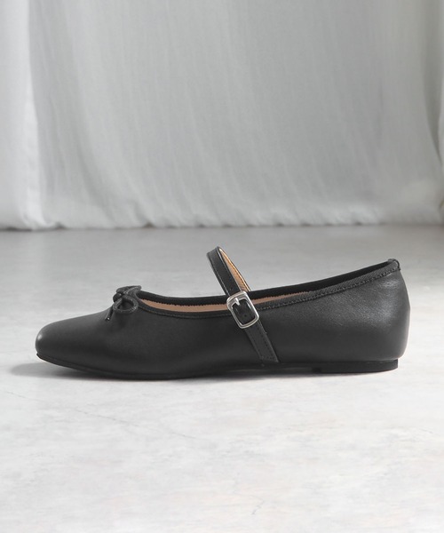 minia（ミニア）の「ストラップバレエシューズ（バレエシューズ・レディース・ブラック/シルバー/ベージュ系/シルバー系・S/M/L）」の8枚目の写真