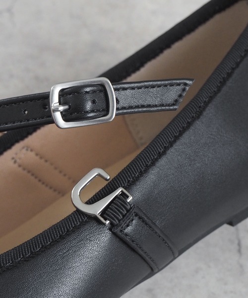 minia（ミニア）の「ストラップバレエシューズ（バレエシューズ・レディース・ブラック/シルバー/ベージュ系/シルバー系・S/M/L）」の7枚目の写真