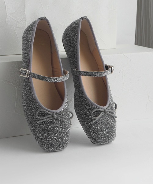 minia（ミニア）の「ストラップバレエシューズ（バレエシューズ・レディース・ブラック/シルバー/ベージュ系/シルバー系・S/M/L）」の18枚目の写真