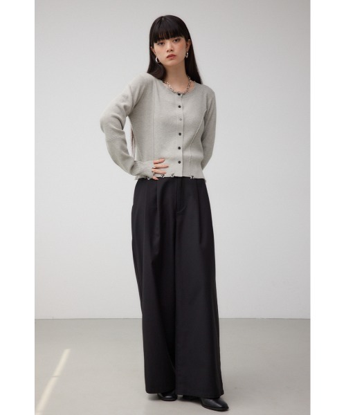 AZUL by moussy(アズールバイマウジー)の「ダメージスイッチングカーディガン(カーディガン/ボレロ・レディース・ブラック/イエロー系その他/杢グレー・FREE)」の17枚目の写真