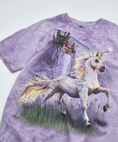 【ヴィンテージ古着】THE MOUNTAIN ユニコーン タイダイTシャツ（Tシャツ/カットソー）｜THE MOUNTAIN（ザマウンテン）
