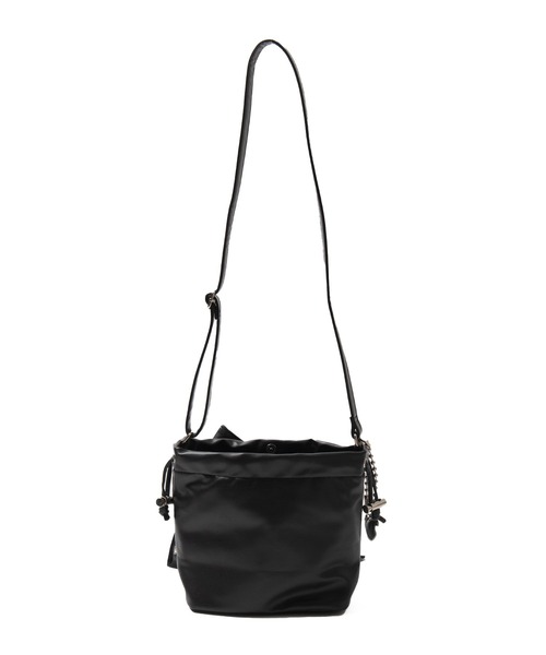 WEGO（ウィゴー）の「WEGO/チャーム付きハトメリボンショルダー（ショルダーバッグ・レディース・ブラウン/ブラック系2/ブラック/ライトインディゴブルー・FREE）」の20枚目の写真