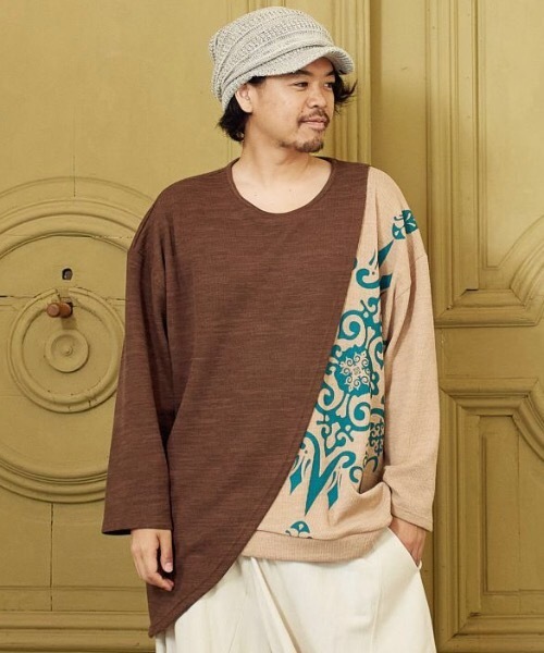 チャイハネ（チャイハネ）の「【チャイハネ】ゼタステMEN'Sトップス（その他トップス・メンズ・ブラウン/レッド/カーキ・FREE）」の9枚目の写真