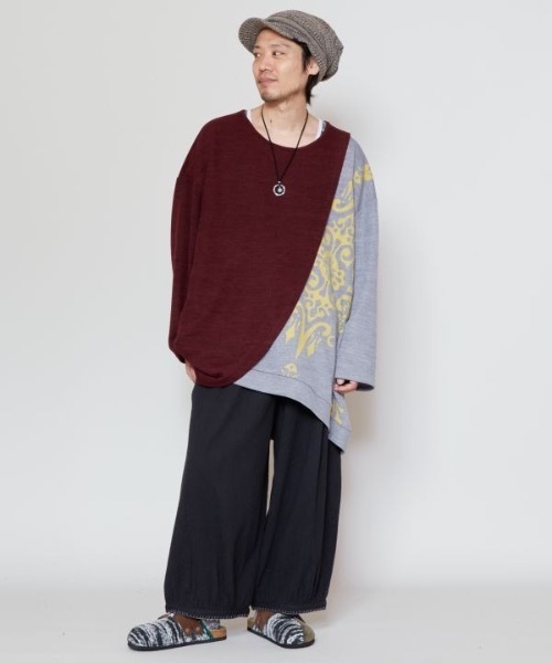 チャイハネ（チャイハネ）の「【チャイハネ】ゼタステMEN'Sトップス（その他トップス・メンズ・ブラウン/レッド/カーキ・FREE）」の5枚目の写真