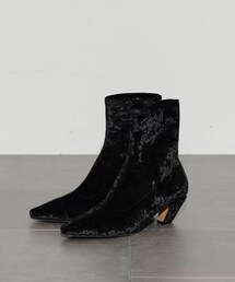 GALLEST | クラッシュベロアショートブーツ(ブーツ)