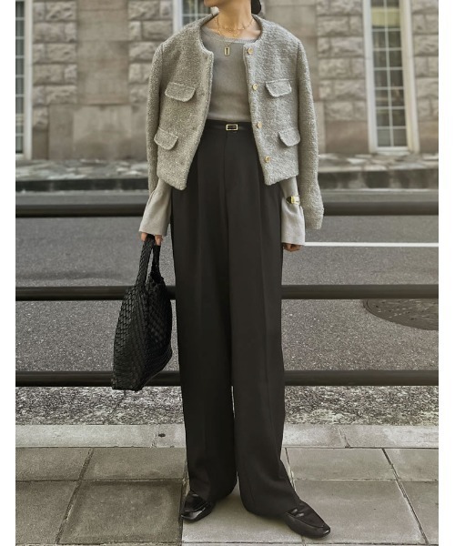 ビアズリーリボンツイードジャケット ビアズリー☆リボンツイードジャケット（新品） ビアズリー