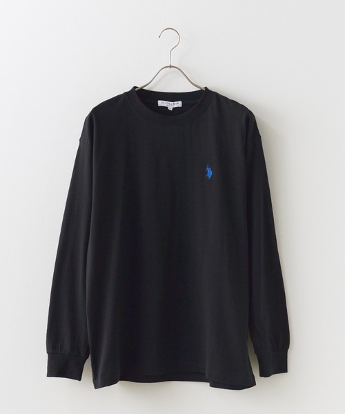 U.S. POLO ASSN.(ユーエスポロアッスン)の「U.S. POLO ASSN./ユーエスポロアッスン クルーネックロンT(Tシャツ/カットソー・メンズ・オートミール/ネイビー/ダークグリーン/アイボリー/ブラック・M/L/LL)」の3枚目の写真